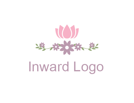 lotus flower with leaves