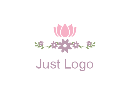 lotus flower with leaves