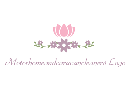 lotus flower with leaves