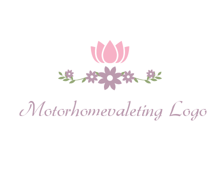 lotus flower with leaves