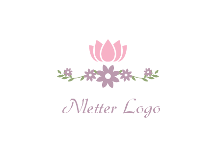 lotus flower with leaves