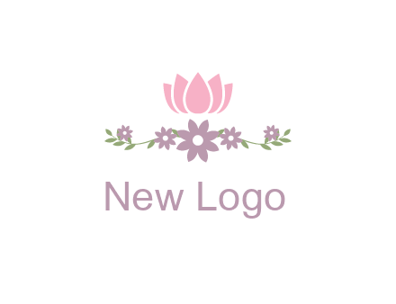 lotus flower with leaves
