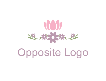 lotus flower with leaves