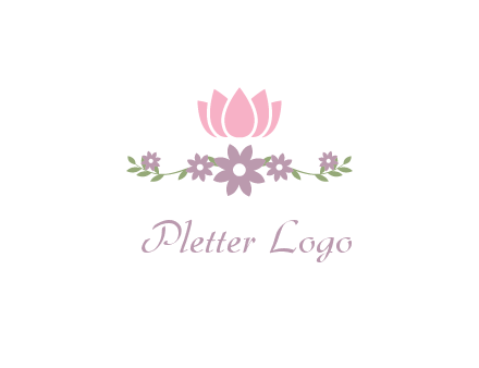 lotus flower with leaves