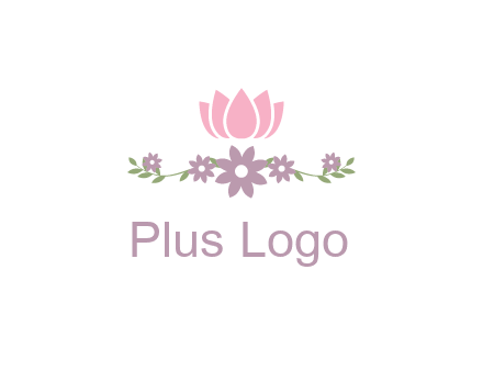 lotus flower with leaves