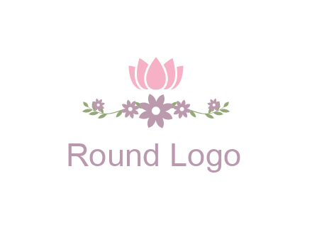 lotus flower with leaves