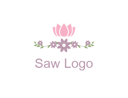 lotus flower with leaves