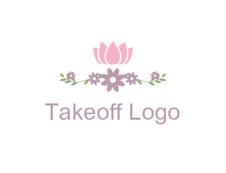 lotus flower with leaves