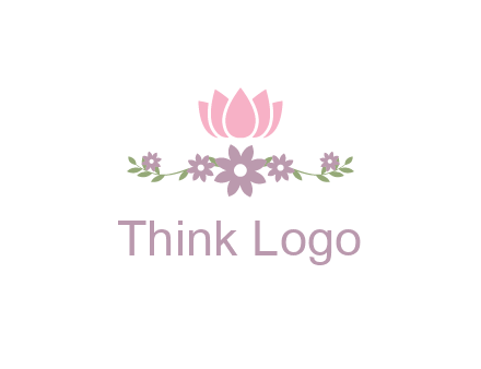 lotus flower with leaves