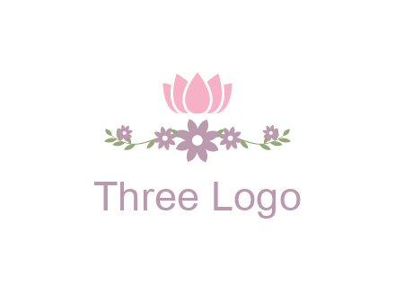 lotus flower with leaves