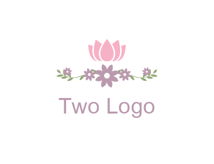 lotus flower with leaves