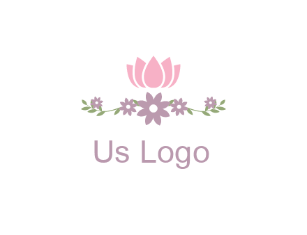 lotus flower with leaves