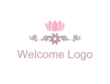lotus flower with leaves