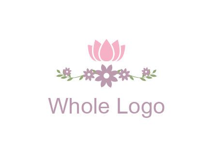 lotus flower with leaves