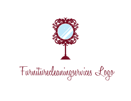 ornamental table mirror