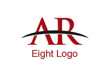 swoosh over letter AR icon