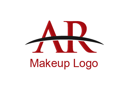 swoosh over letter AR icon