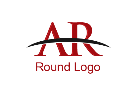 swoosh over letter AR icon