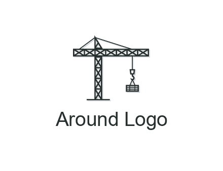 wood hooked to line art crane