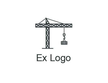 wood hooked to line art crane