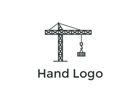 wood hooked to line art crane