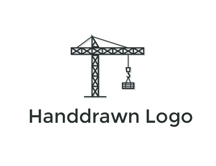 wood hooked to line art crane