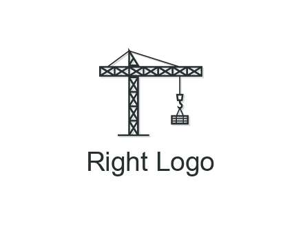 wood hooked to line art crane