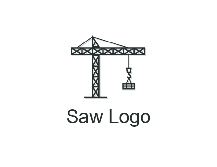 wood hooked to line art crane