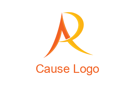 abstract letter AR icon