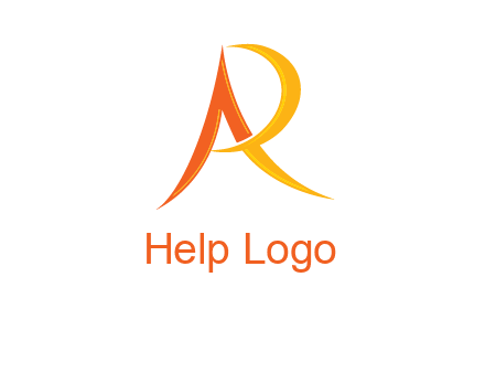 abstract letter AR icon