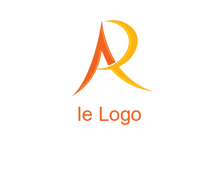 abstract letter AR icon