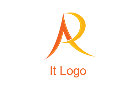 abstract letter AR icon