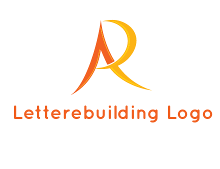 abstract letter AR icon