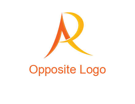 abstract letter AR icon
