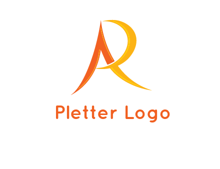 abstract letter AR icon