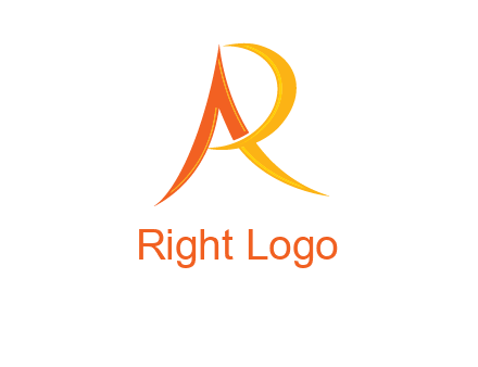 abstract letter AR icon