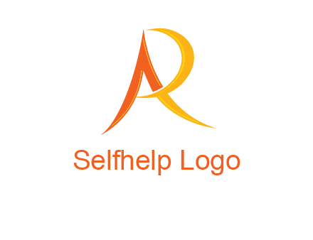 abstract letter AR icon