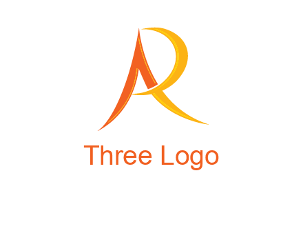 abstract letter AR icon