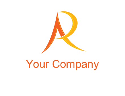 abstract letter AR icon