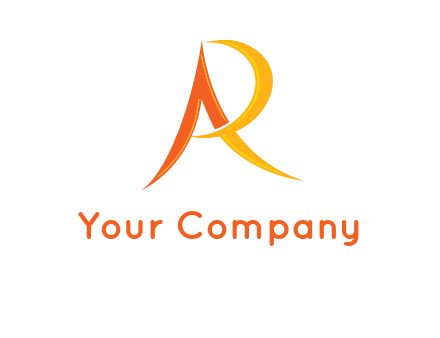 abstract letter AR icon