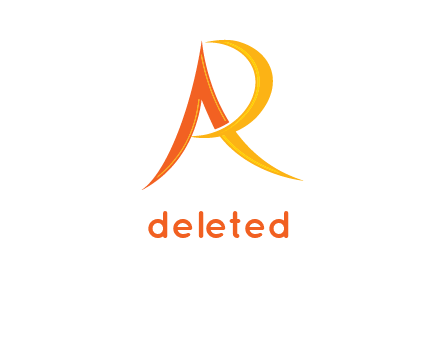 abstract letter AR icon