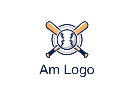 circle behind baseball and bat