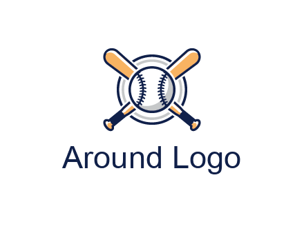circle behind baseball and bat