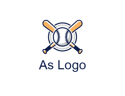circle behind baseball and bat