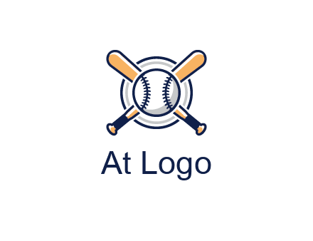 circle behind baseball and bat