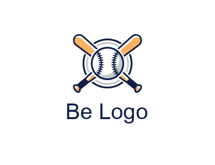 circle behind baseball and bat