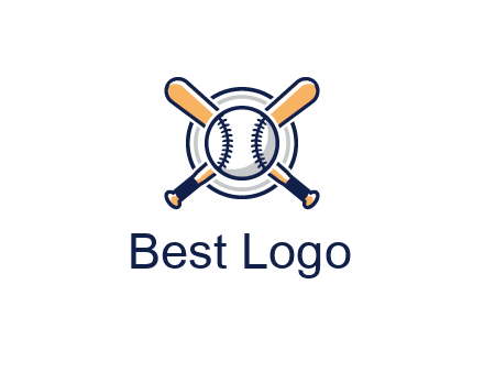 circle behind baseball and bat