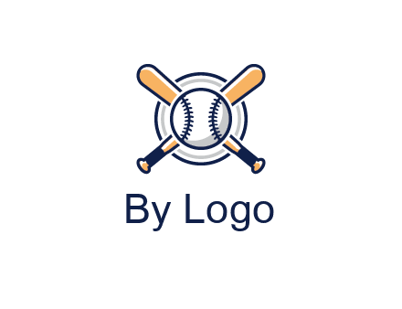 circle behind baseball and bat