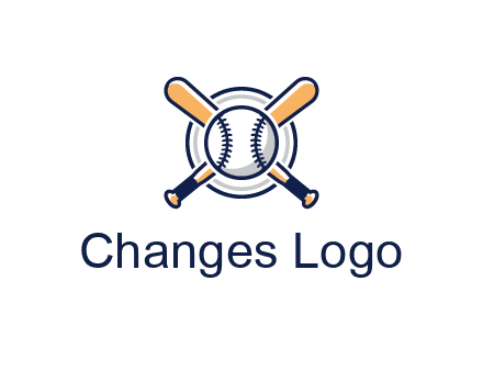 circle behind baseball and bat