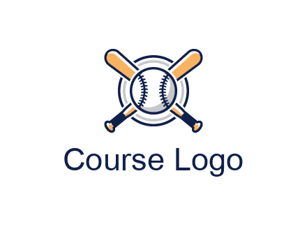 circle behind baseball and bat